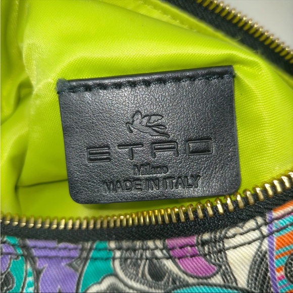 Etro Paisley Colorful Shoulder Bag with Braided Strap EUC - Picture 8 of 14